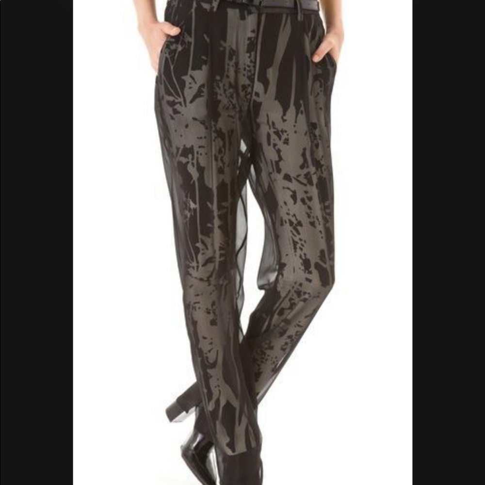 Philip Lim Chiffon Overlay Trousers